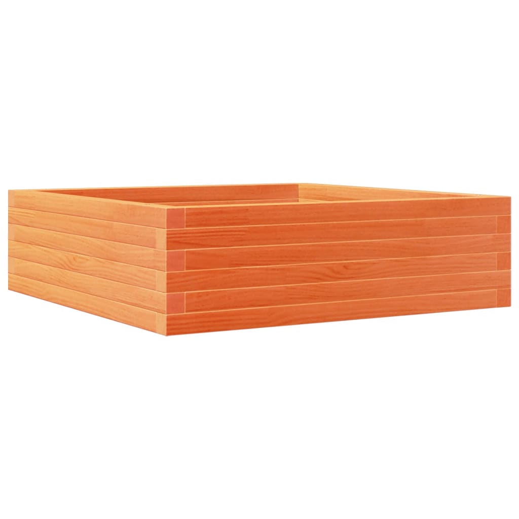Vidaxl Planning Box 80x80x23 cm de pino sólido marrón