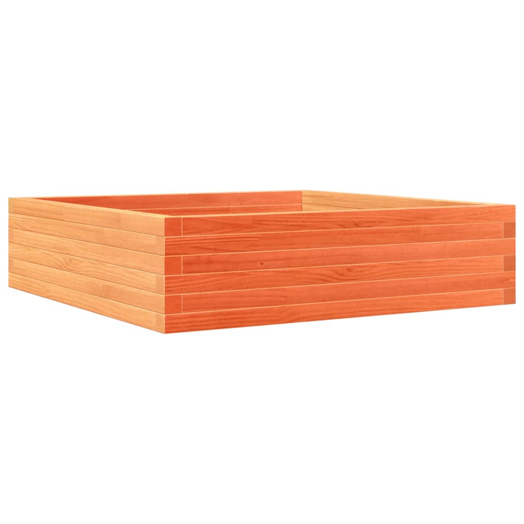 Vidaxl Planning Box 90x90x23 cm de pino sólido marrón