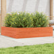 Vidaxl Planning Box 100x100x23 cm de pino sólido marrón