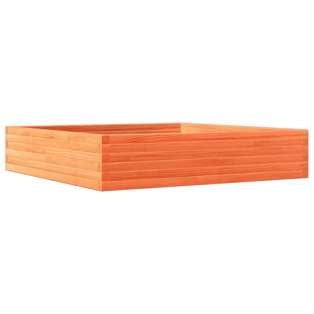 Vidaxl Planning Box 110x110x23 cm de pino sólido marrón
