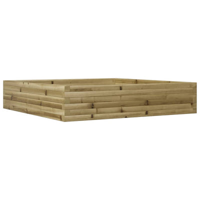 Casella di pianificazione di Vidaxl 110x110x23 cm Pine impregnato