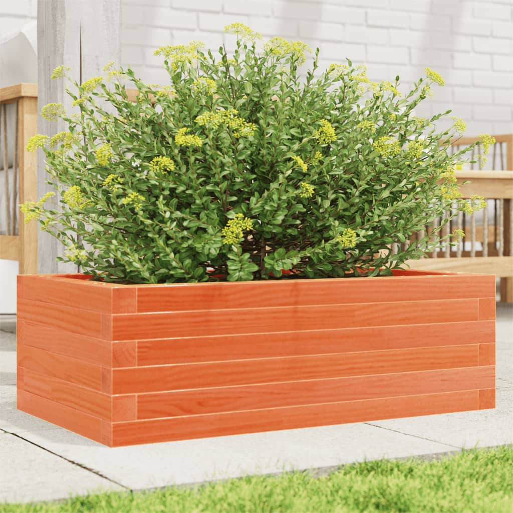 Vidaxl Planning Box 70x40x23 cm de pino sólido marrón