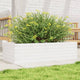 Vidaxl plantenbak 90x40x23 cm massief grenenhout wit