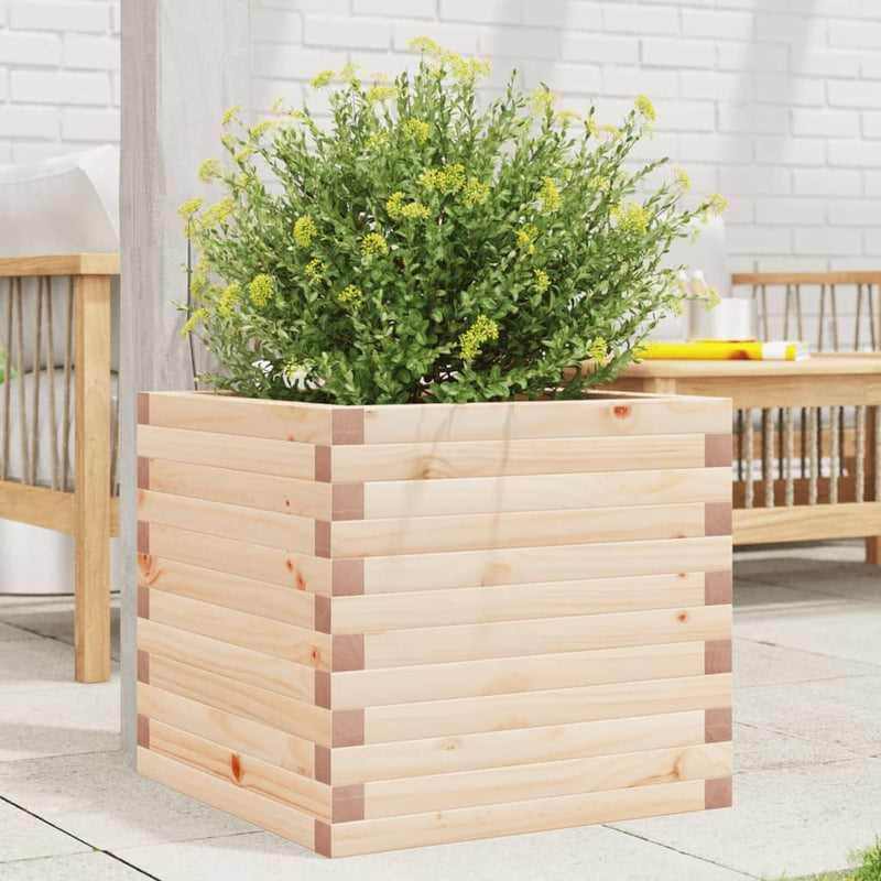 Vidaxl Planning Box 50x50x45.5 cm de pino sólido