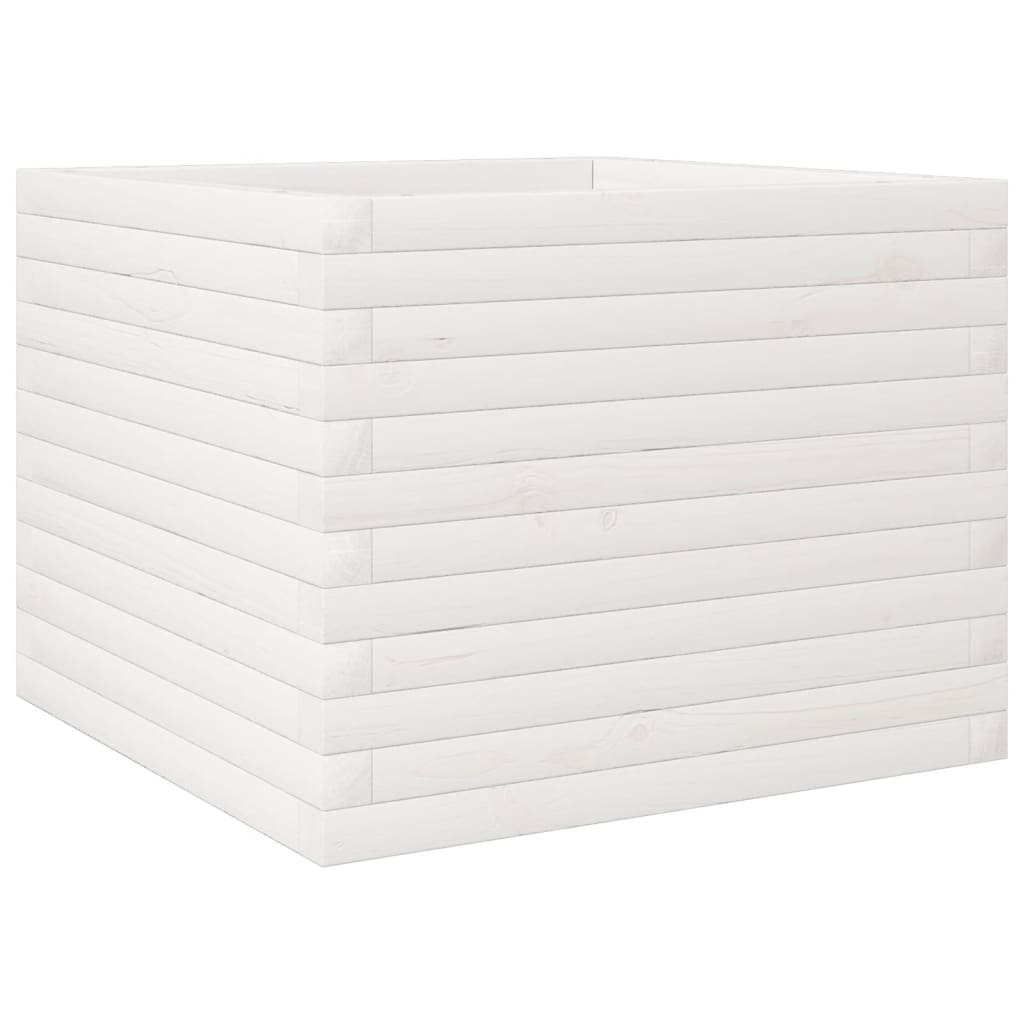 Vidaxl Planning Box 60x60x45.5 cm de pino sólido blanco