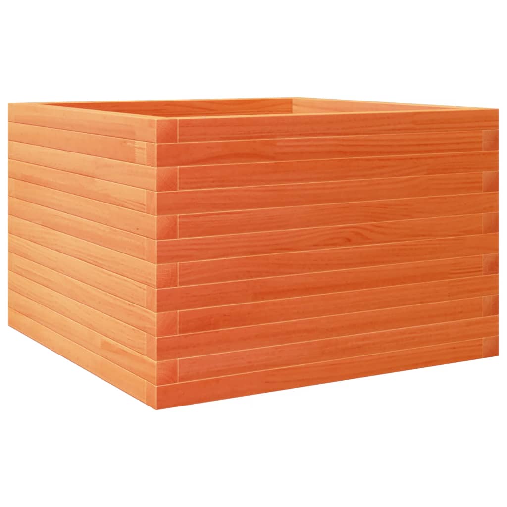 Vidaxl Planning Box 70x70x45.5 cm de pino sólido marrón