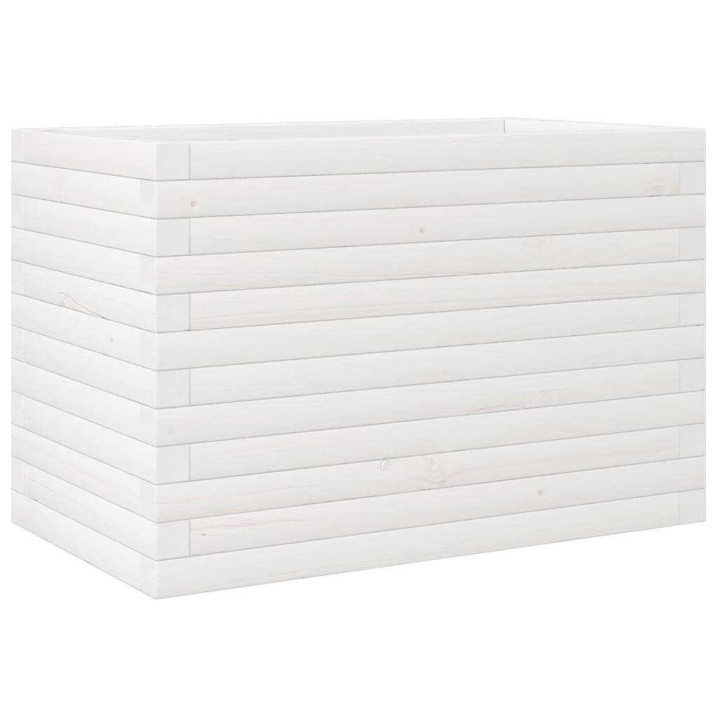 Vidaxl Planning Box 70x40x45.5 cm de pino sólido blanco
