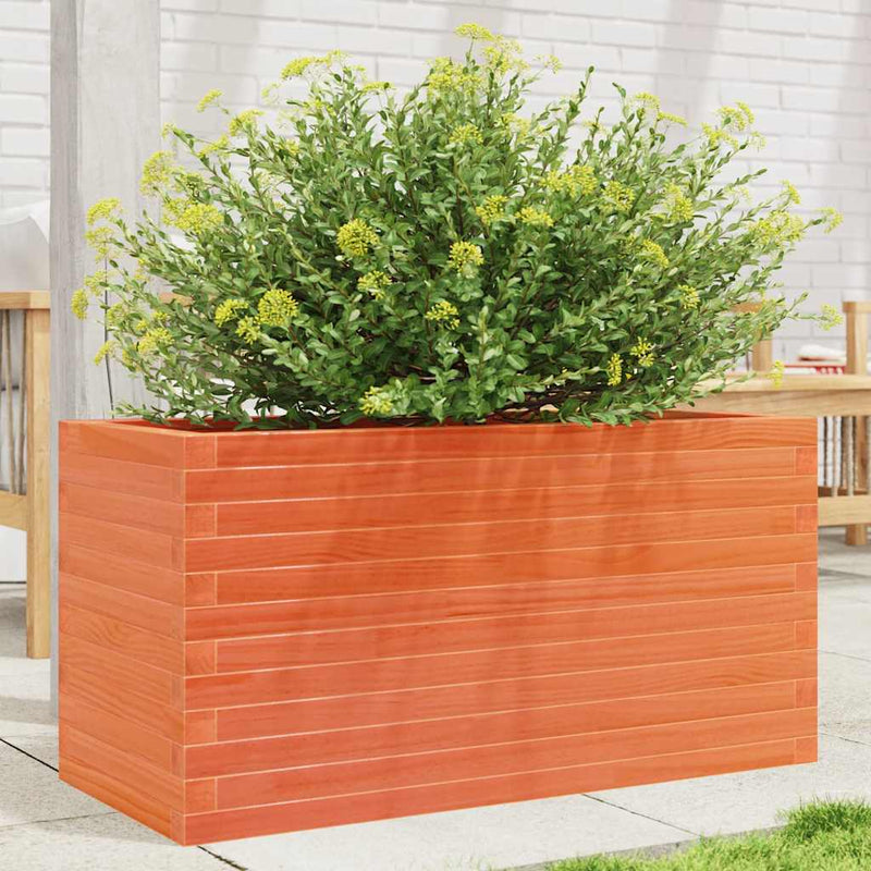 Vidaxl Plannbak 90x40x45.5 cm Basco di pino solido marrone