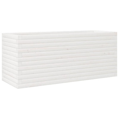Casella di pianificazione Vidaxl 110x40x45.5 cm Pino solido bianco