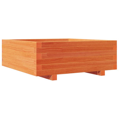 Casella di pianificazione Vidaxl 70x70x26.5 cm Basco di pino solido marrone