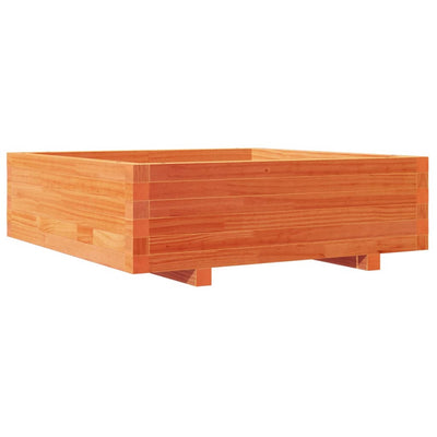 Casella di pianificazione Vidaxl 80x80x26.5 cm Basco di pino solido marrone