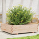 VidaXL Planning box 90x90x26.5 cm Solid pine