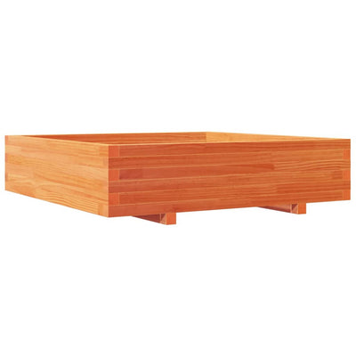 Casella di pianificazione Vidaxl 100x100x26.5 cm Basco di pino solido marrone