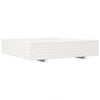 Vidaxl Planning Box 110x110x26.5 cm de pino sólido blanco