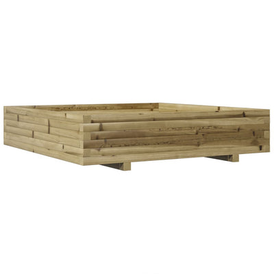 Casella di pianificazione Vidaxl 110x110x26.5 cm Pine impregnato