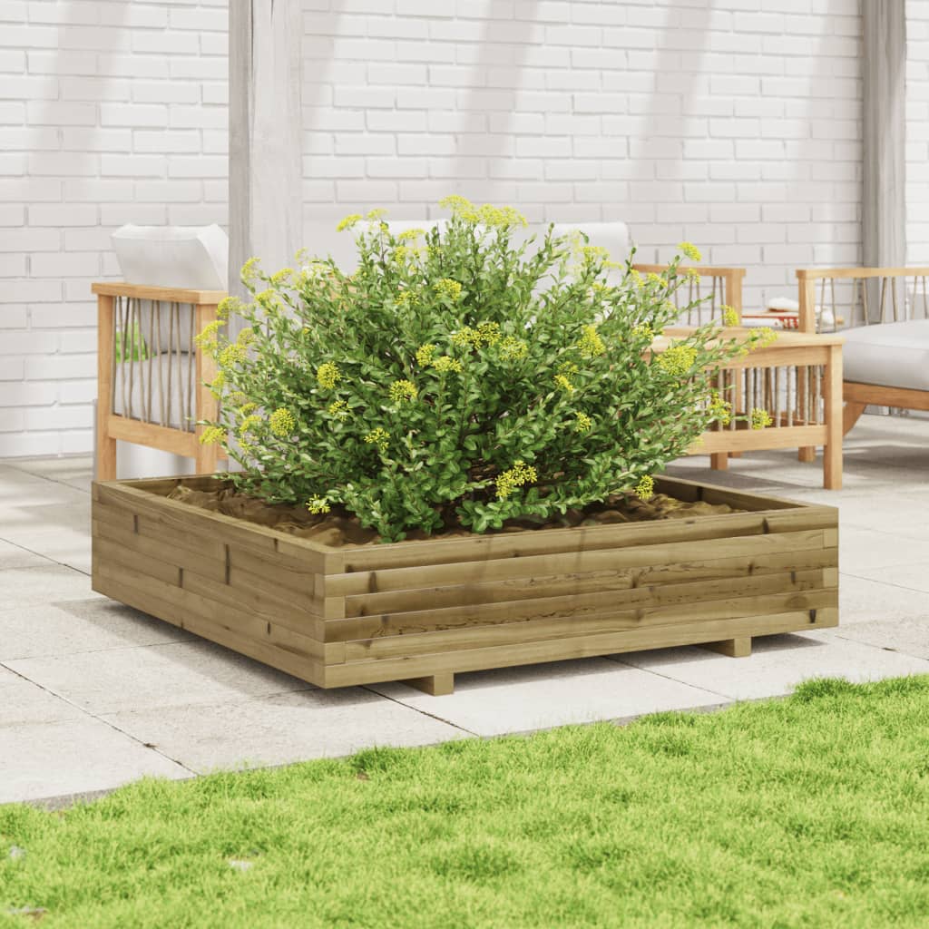 Vidaxl Planning Box 110x110x26.5 cm Pine impregnado