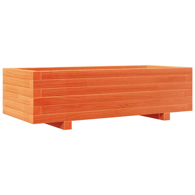 Casella di pianificazione Vidaxl 90x40x26.5 cm Basco di pino solido marrone