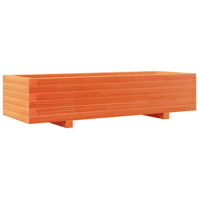 Casella di pianificazione Vidaxl 110x40x26.5 cm Basco di pino solido marrone