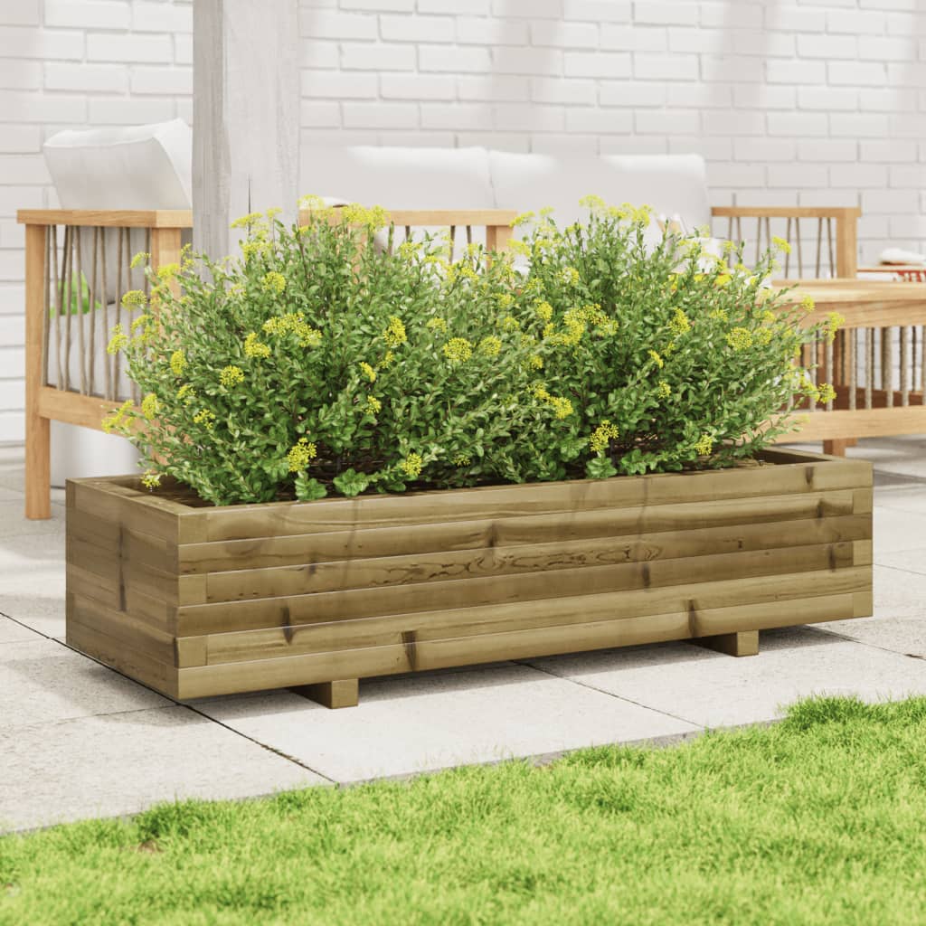 Vidaxl plantenbak 110x40x26,5 cm geïmpregneerd grenenhout