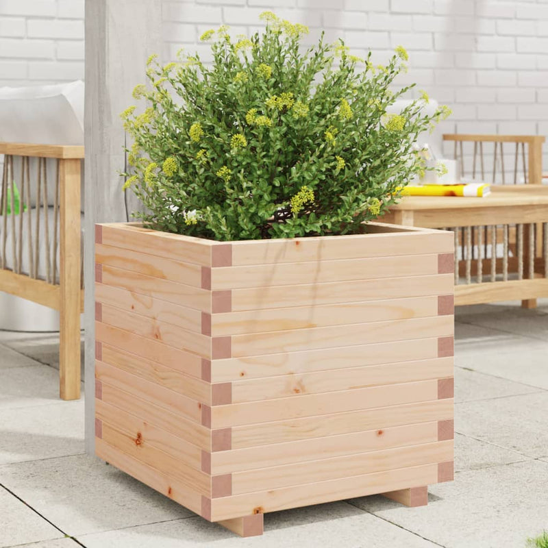 Vidaxl Planning Box 50x50x49.5 cm de pino sólido