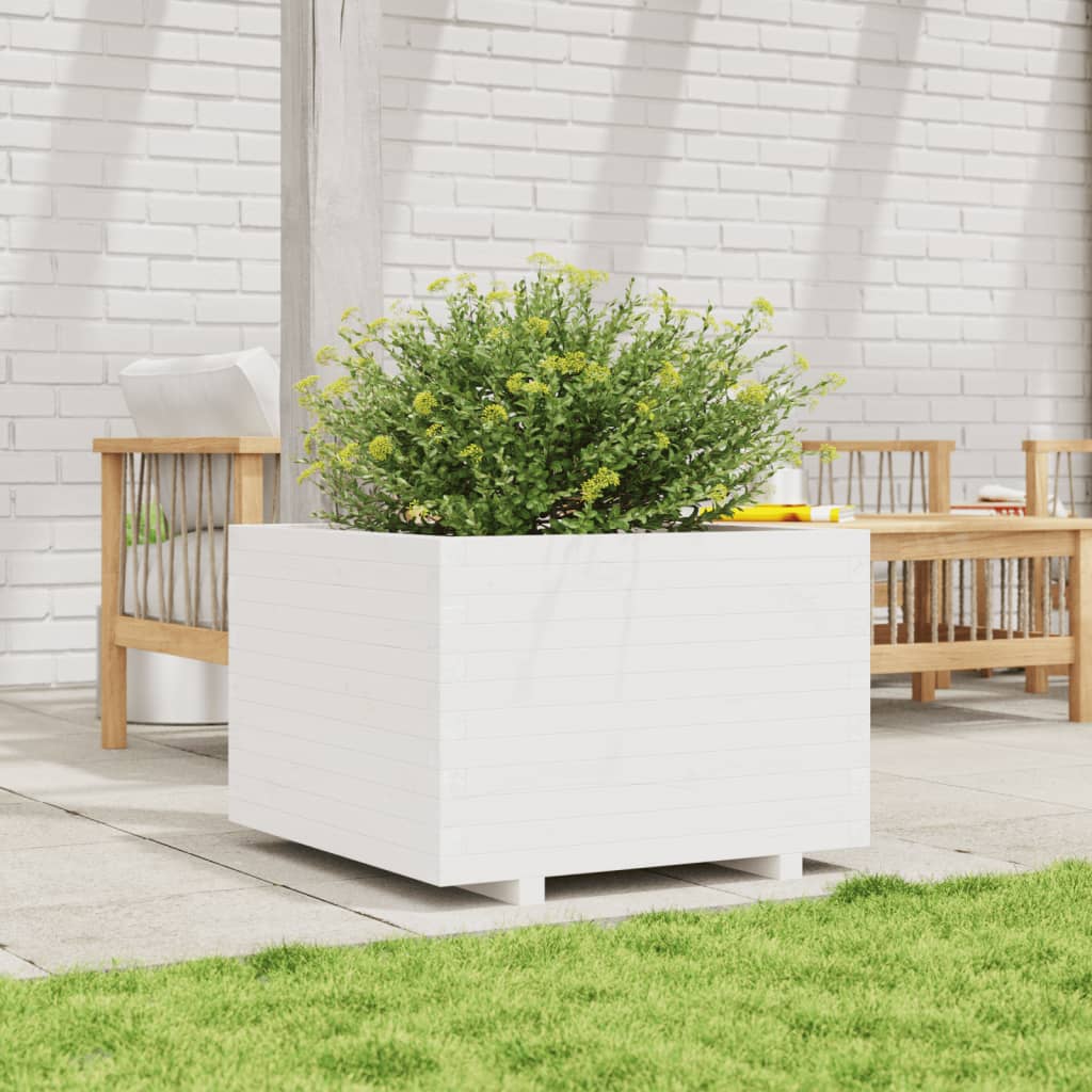 Vidaxx macetero 70x70x49,5 cm madera maciza de pino blanco