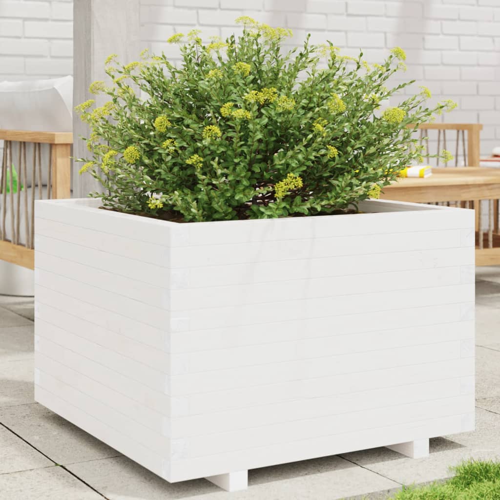 Vidaxx macetero 70x70x49,5 cm madera maciza de pino blanco