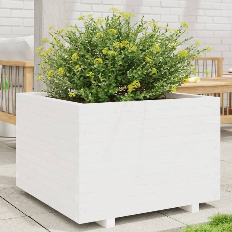Vidaxx macetero 70x70x49,5 cm madera maciza de pino blanco
