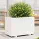 Vidaxl Planning Box 70x40x49.5 cm de pino sólido blanco
