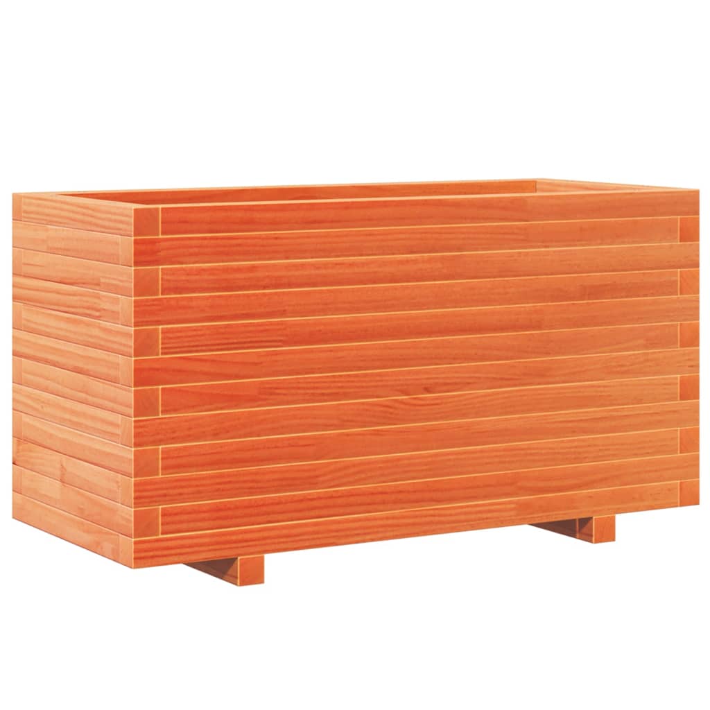 Vidaxl Planning Box 90x40x49.5 cm de pino sólido marrón