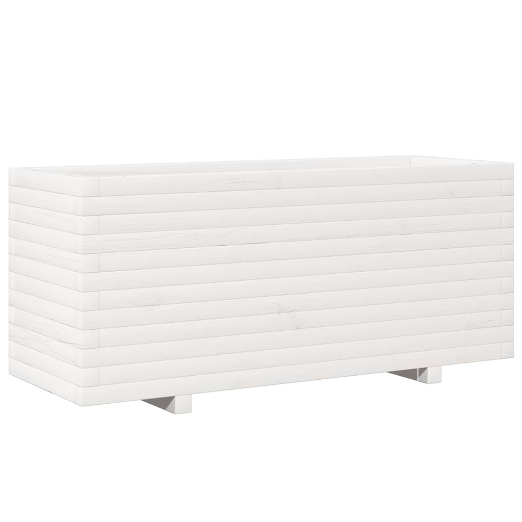 Vidaxl Planning Box 110x40x49.5 cm de pino sólido White