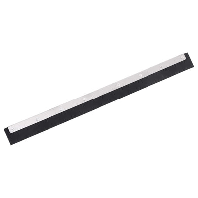 Vidaxl Pavimenti di pulizia della testa 55.5x2x5 cm in acciaio e gomma