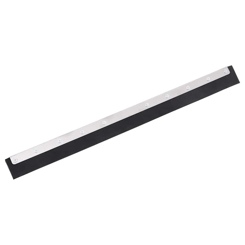 Vidaxl Pavimenti di asciugamento della testa 75x2x5 cm in acciaio e gomma