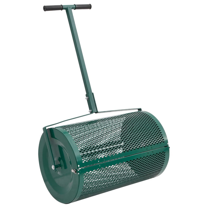 Spandiconcime Vidaxx 75l ø40x60 cm acciaio verde