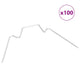 ALCHA DE VIIDAXL SIN GRANDAS 100 PCS W TIPO ACERO GALVANIZADO