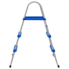Piscina Vidaxl Scala della piscina per piscina sopra da terra 84 cm in acciaio e plastica