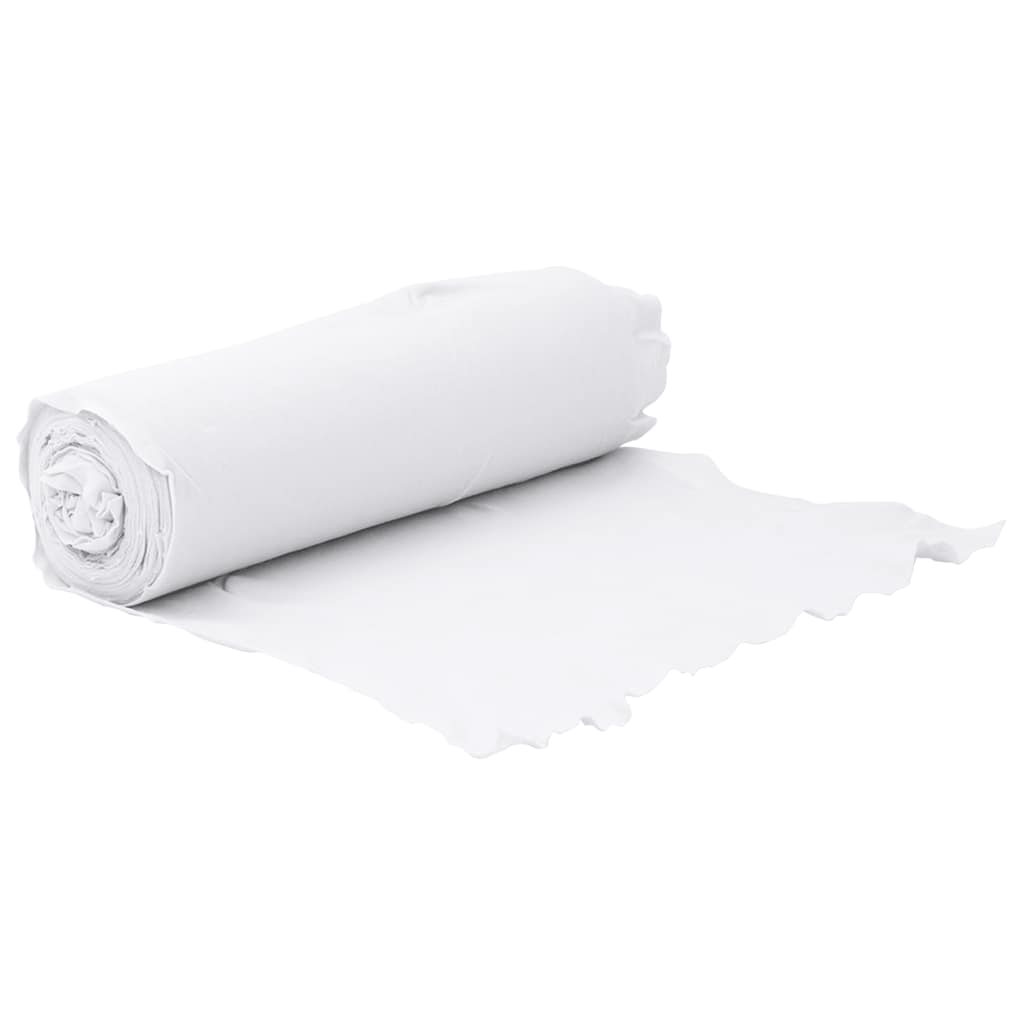 Membrana geotextil de Vidaxl 1x10 m poliéster fibra blanca