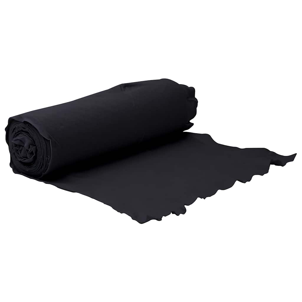 Membrana geotextil de Vidaxl 1x50 m poliéster fibra negra