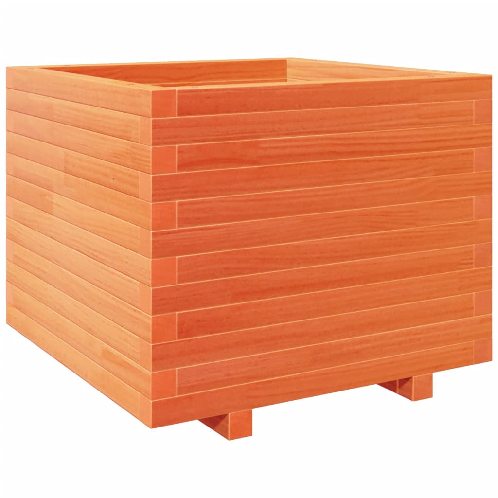 Vidaxl Planning Box 60x60x49.5 cm de pino sólido marrón marrón
