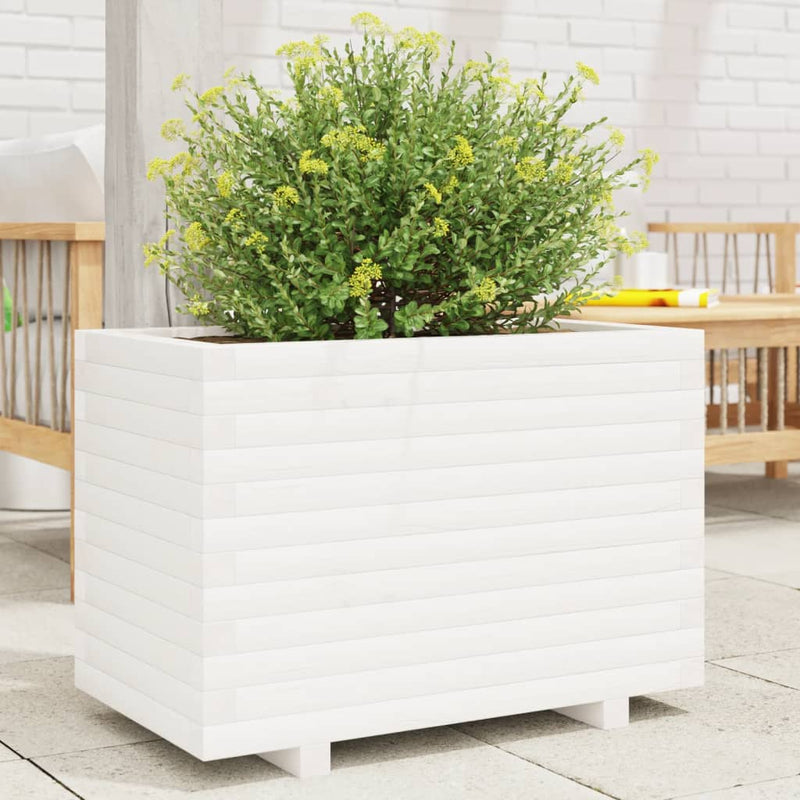Vidaxx macetero 70x40x49,5 cm madera maciza de pino blanco
