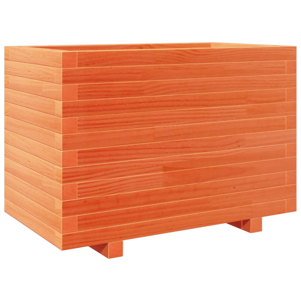 Vidaxx macetero 70x40x49,5 cm madera maciza de pino, marrón lavado