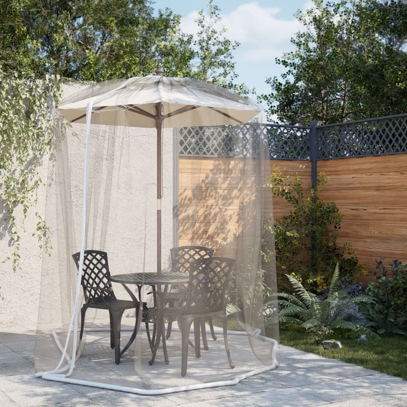 Vidaxl Mosquito Neta para Umbrella 220 Mesh φ330x250 cm blanco