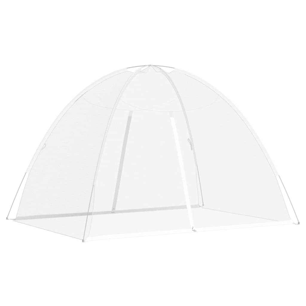 Vidaxl Neta de mosquitos con puertas Mongolia 220 Mesh 200x150x140 cm blanco