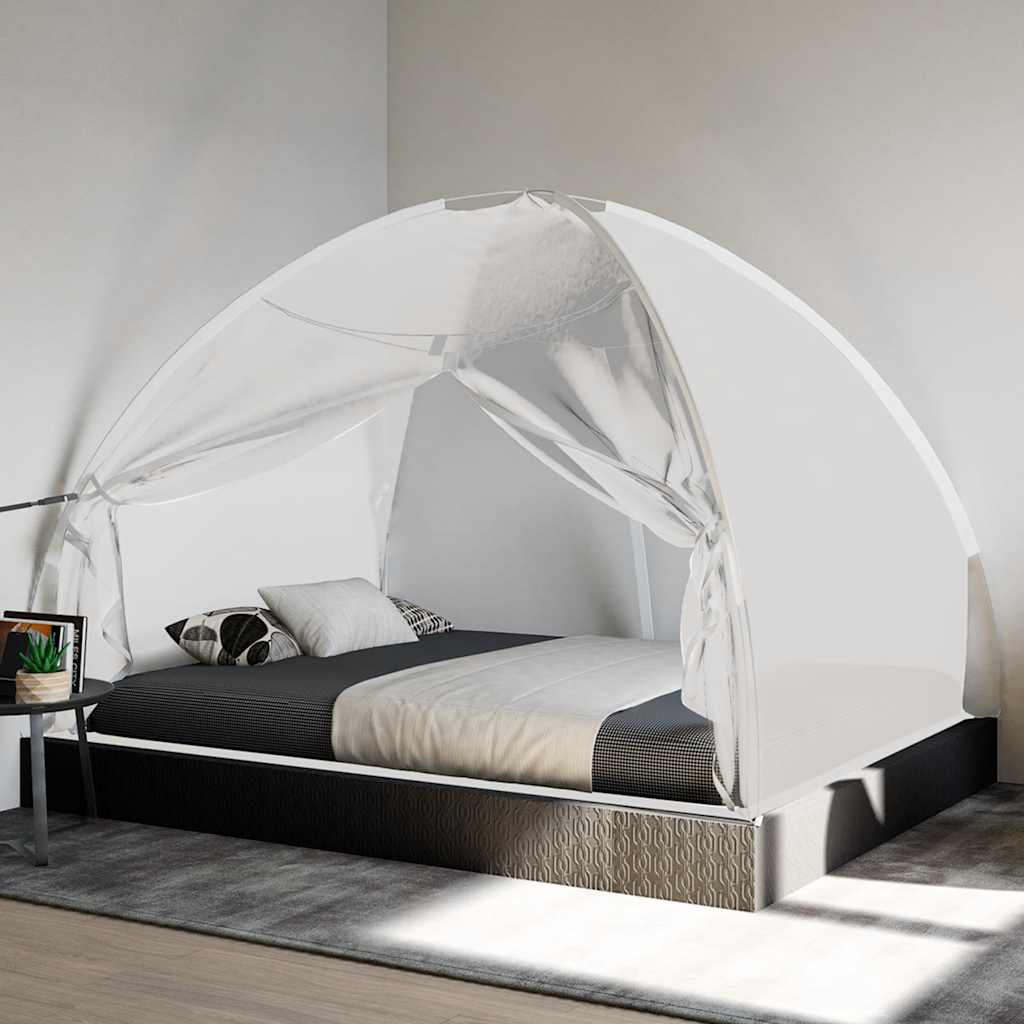 Vidaxl Mosquito Net con porte Mongolia 220 mesh 200x150x140 cm bianco