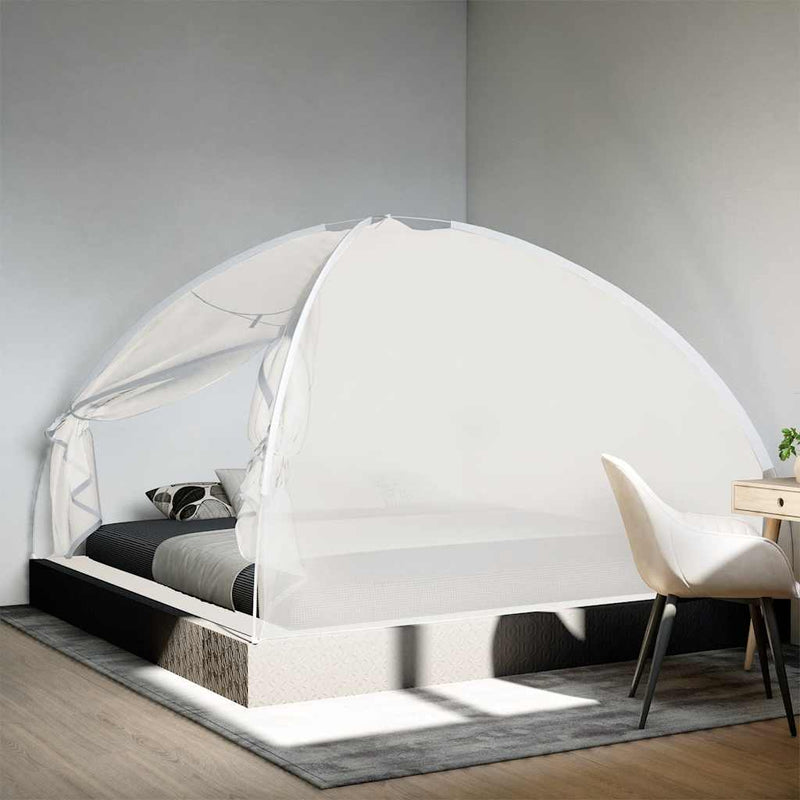 Vidaxl Mosquito Net con porte Mongolia 220 mesh 200x200x130 cm bianco