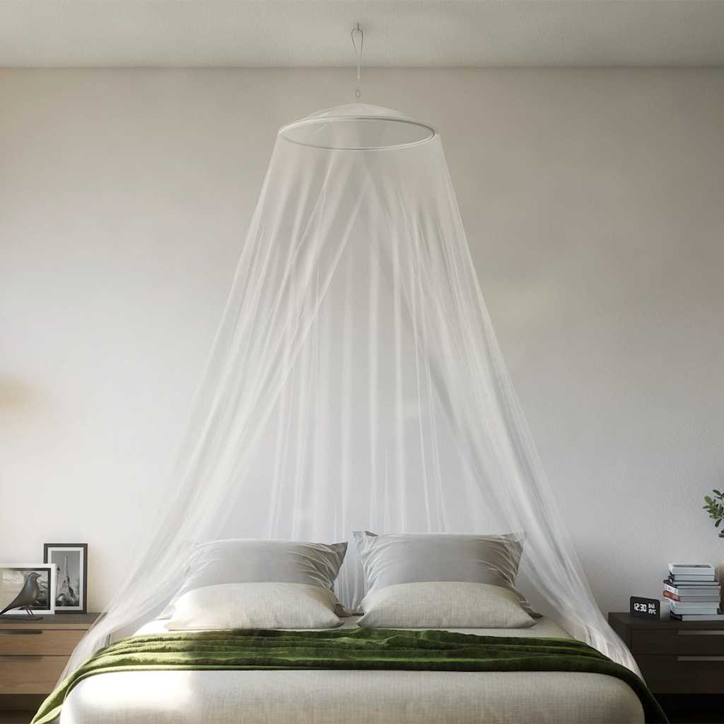 Vidaxl Mosquito Neta para la cama 220 Mesh 56x56x220 cm blanco