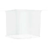Vidaxl sospeso Mosquito Net 156 mesh 220x120x150 cm bianco