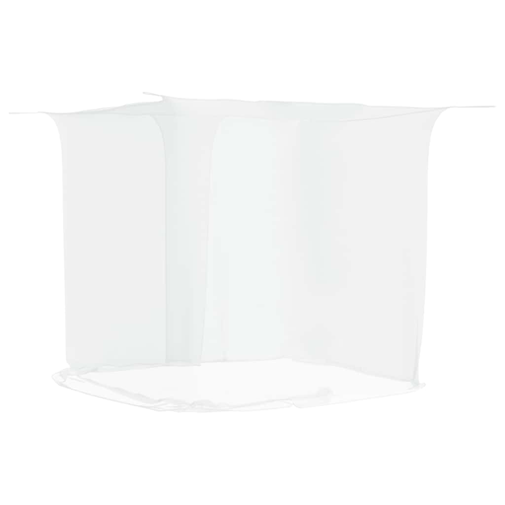 Vidaxl sospeso Mosquito Net 156 mesh 220x120x150 cm bianco
