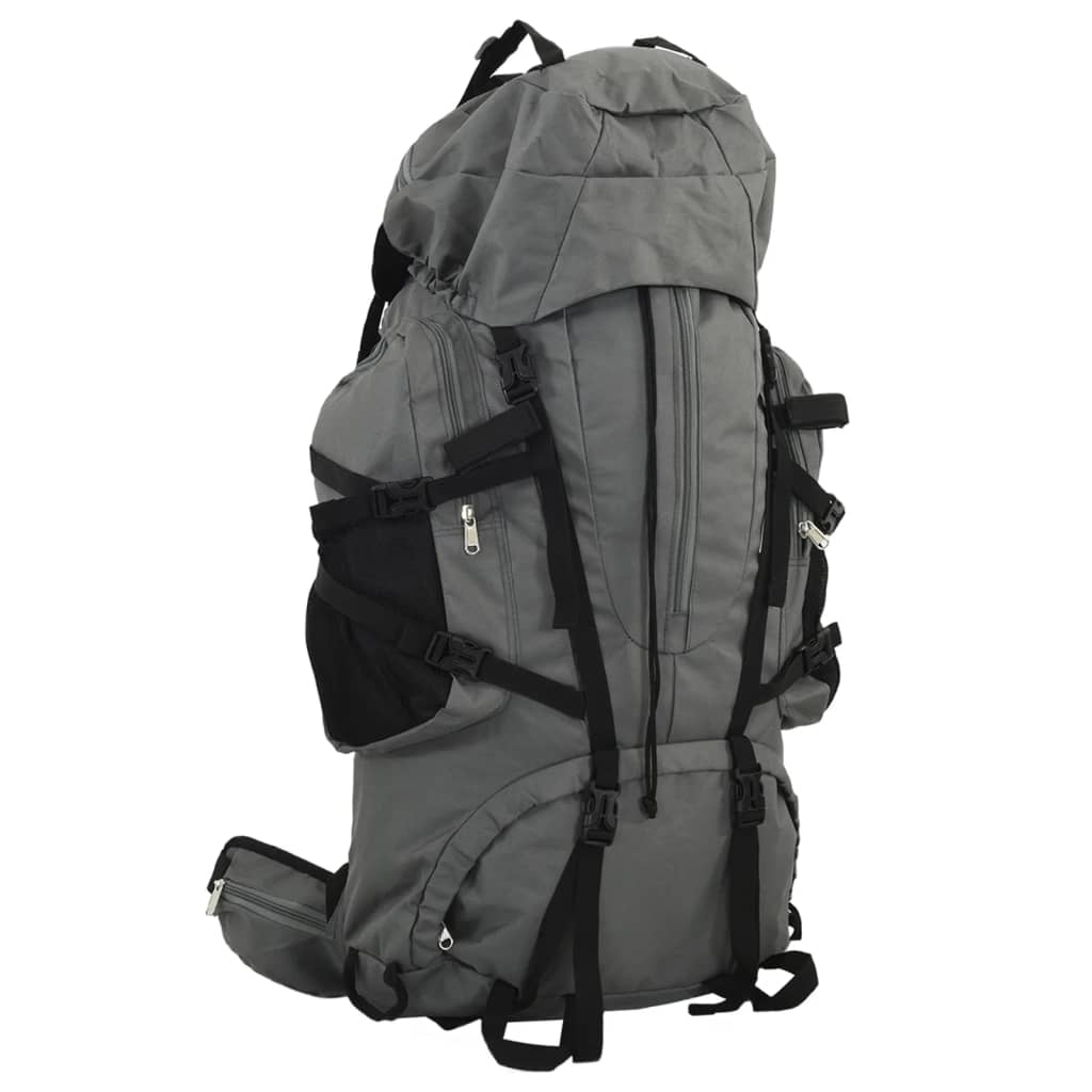 Vidaxl wandelrugzak 60 l oxford stof grijs