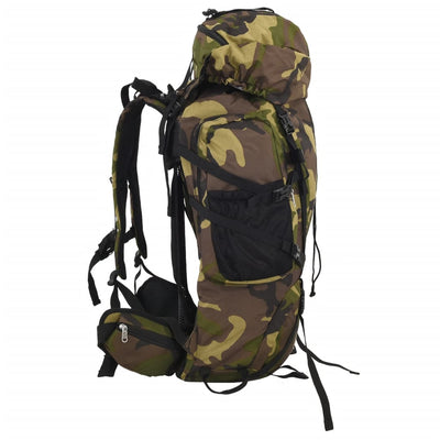 Vidaxl Walking Zackpack 60 L CAMUFFAGE Oxford Fabric Green