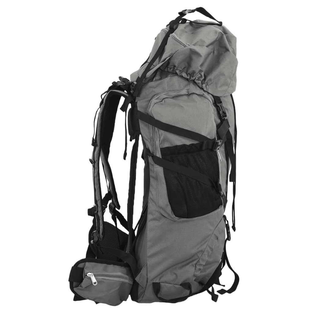 Vidaxl Walking Zackpack 80 L Tessuto Oxford Grigio